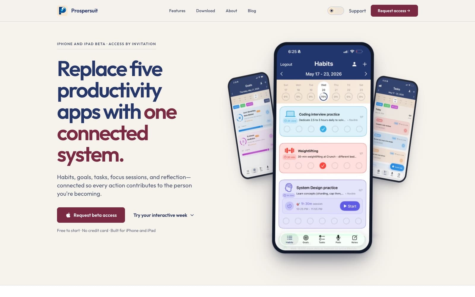 Scalable Mobile Backend for Prospersuit